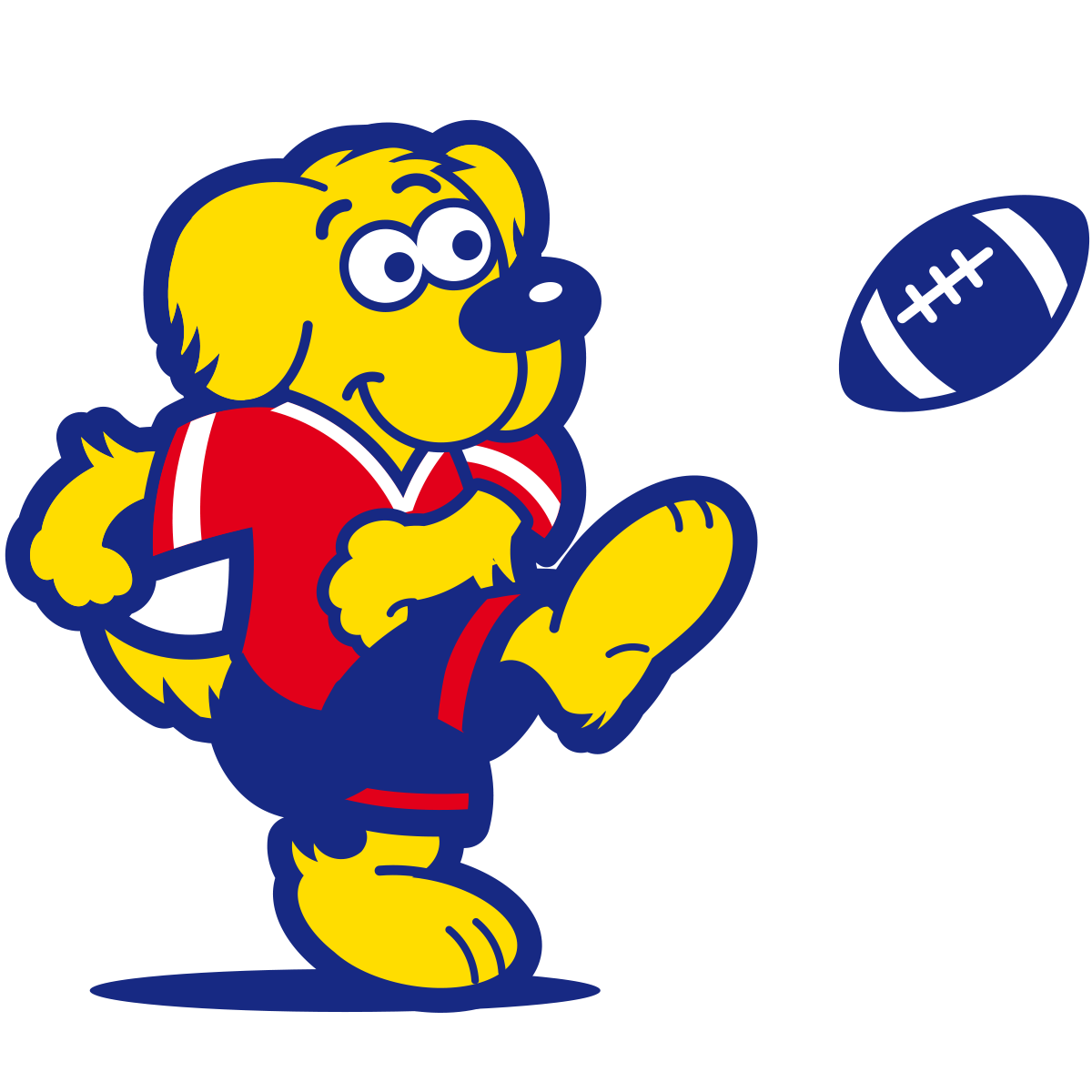 Huddle, the FootballTots mascot